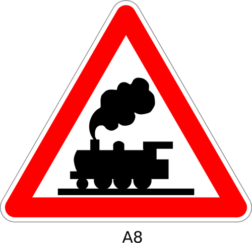 Railroad crossing without gates