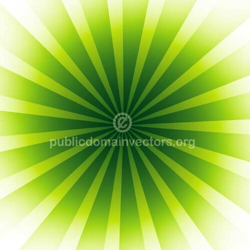 Abstract green radial beams vector