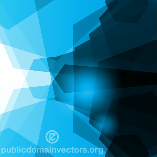 Glowing blue vector background
