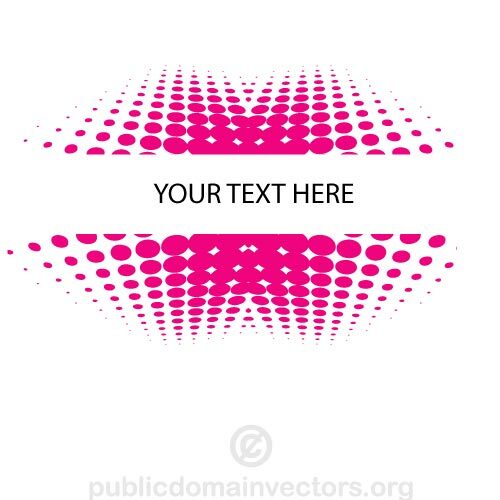 Halftone banner vector