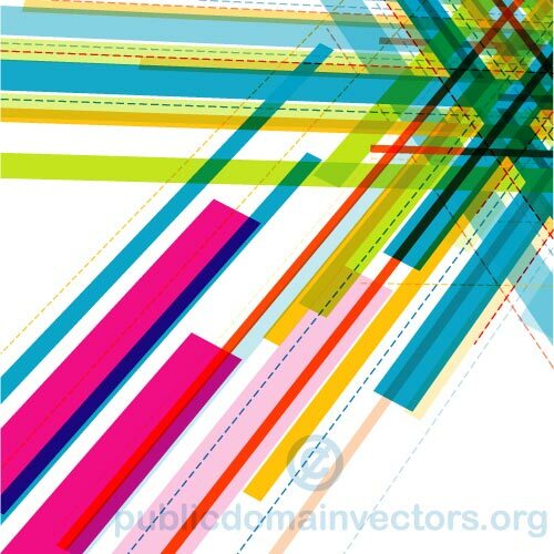Colorful lines vector graphics