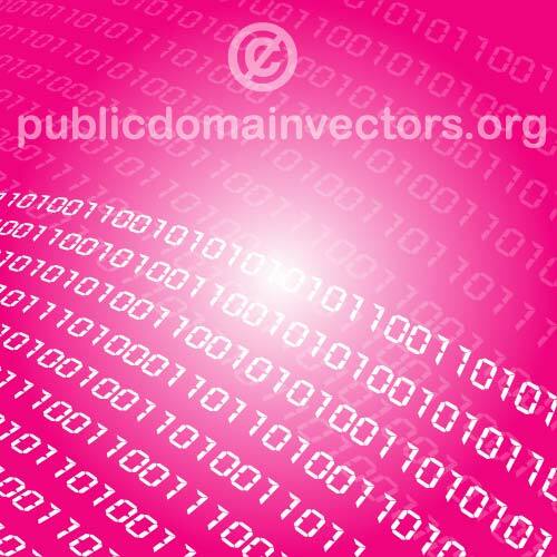 Binary code vector background