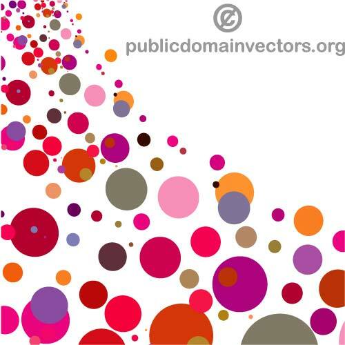 Colorful bubbles illustration vector