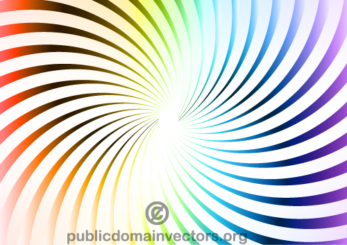 Colorful radial beams vector illustration