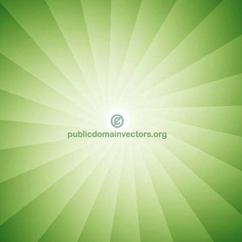 Green radial sun rays vector