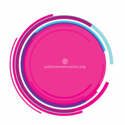 Pink circle abstract graphics