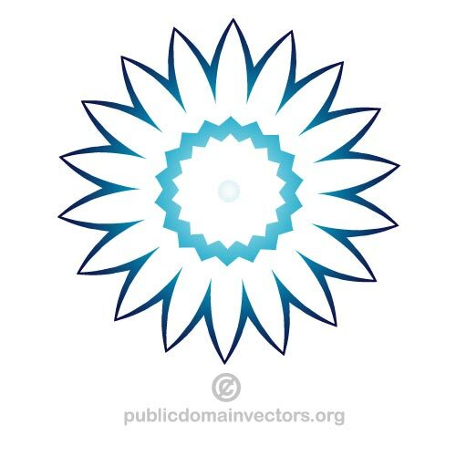 Flower shape vector design