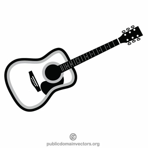 Image clipart guitare acoustique