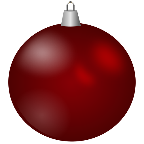 Maroon immagine vettoriale ornamento di Natale