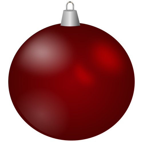 Kastanjebruine Christmas ornament vector afbeelding