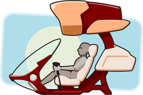 Vector illustration of aeroscooter