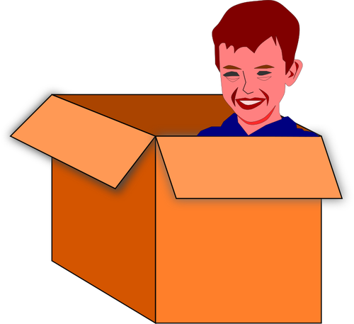 Bambino in scatola