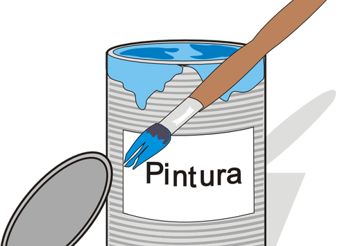 Paint can vektori kuva