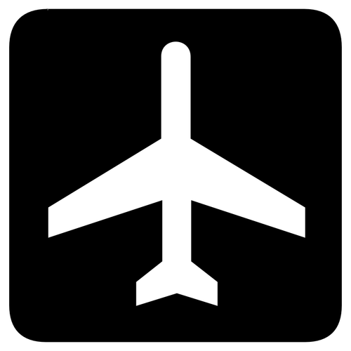 Airport sign vector image