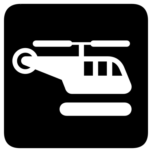 Heliport teken vector tekening