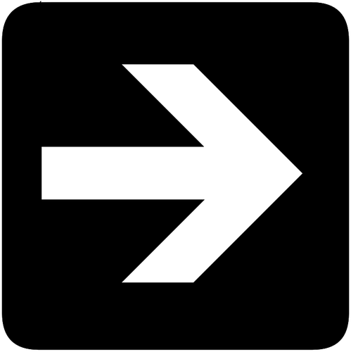 AIGA right inverted arrow sign vector image