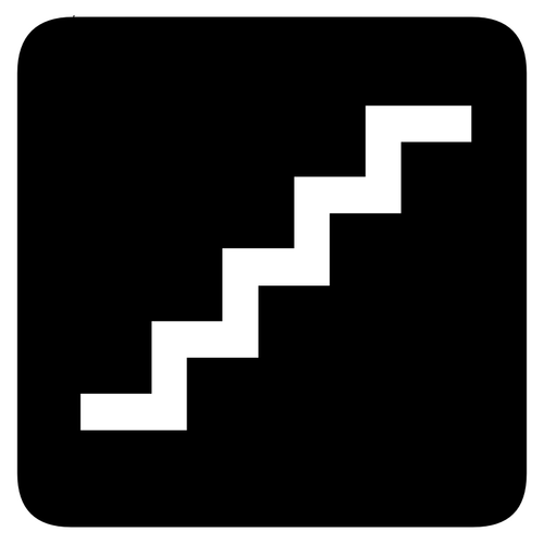 AIGA schody znamení vektorový obrázek