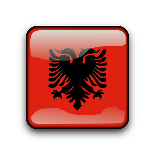 Albania vektor bendera tombol