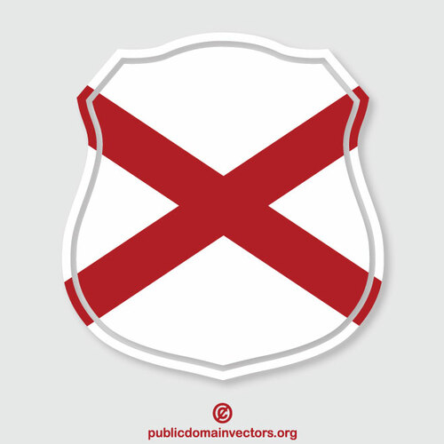 Escudo heráldico da bandeira do Alabama