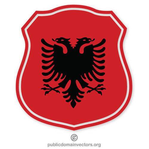 阿尔巴尼亚国旗武器大衣