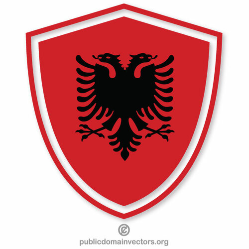 Creasta steagului albanez