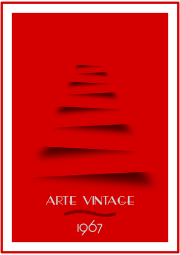 Red vintage poster