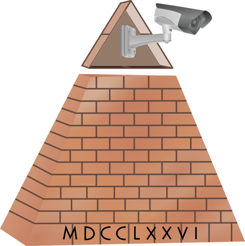 Všechny vidět oko kamery pyramida