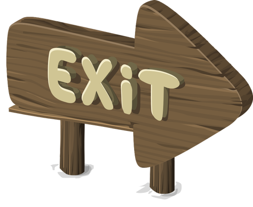 Exit sign