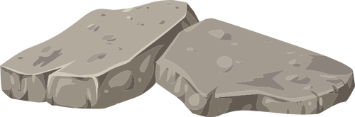 Imagen de vector de escombros de roca