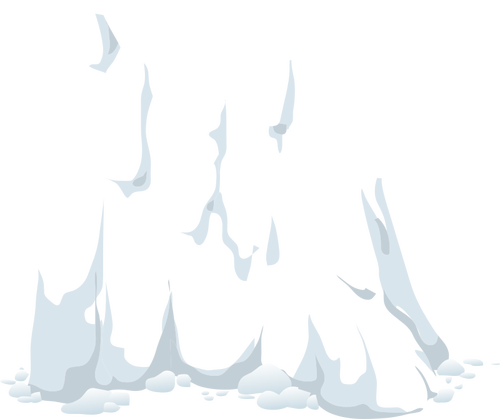 Kar dağ geçidi vektör görüntü