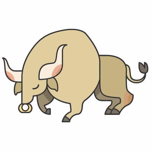 Gráficos de desenho animado de touro