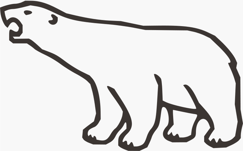 Polar bear vector kunst