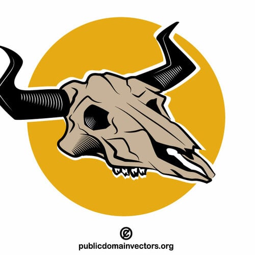 Animal skull vector