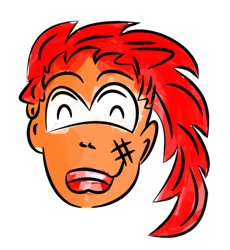 Anime Hair Red Clip Art at  - vector clip art online, royalty free  & public domain