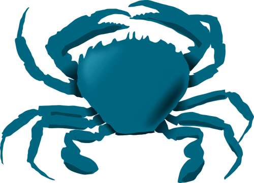 Imagine vectorială de crab albastru
