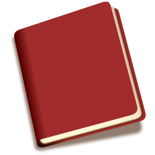 Download Tilted red book with shadow | Public domain vectors