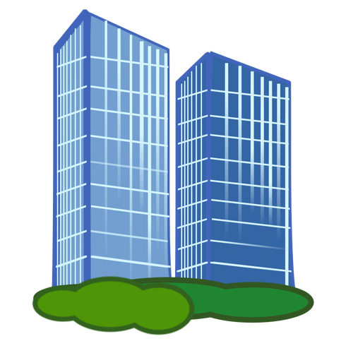 Dibujo vectorial de urbanización