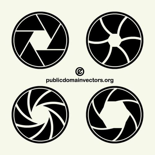 Aperture symboler vector pack