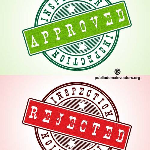 Approved and rejected