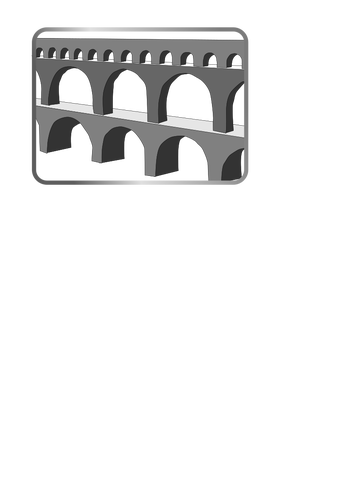 Aquaduct en escala de grises imagen