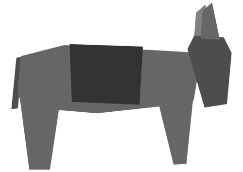 Gray donkey