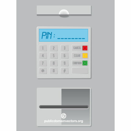 ATM maszyna grafiki wektorowej
