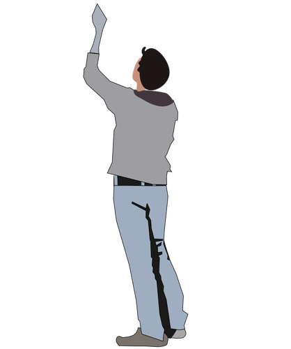 Vector de la imagen de hombre manejable