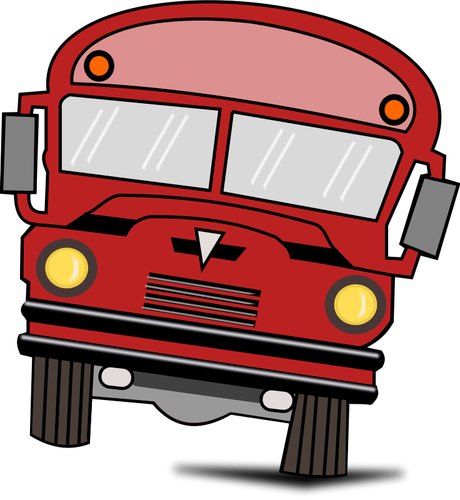 Вектор, рисунок из мультфильма автобус