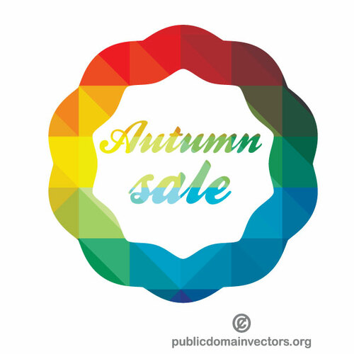 Herfst sale vector sticker