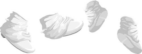 Vector graphics of soft baby footwear