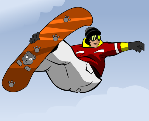 Snowboarder vector afbeelding