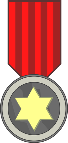 Dibujo vectorial de estrellas Premio Medalla