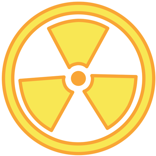 Radioaktywnych ostrzeżenie