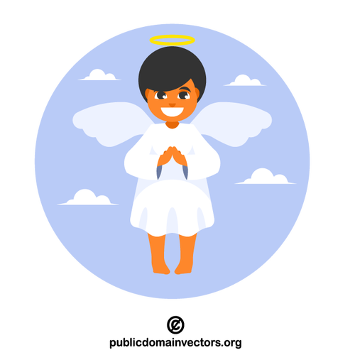 Baby angel character